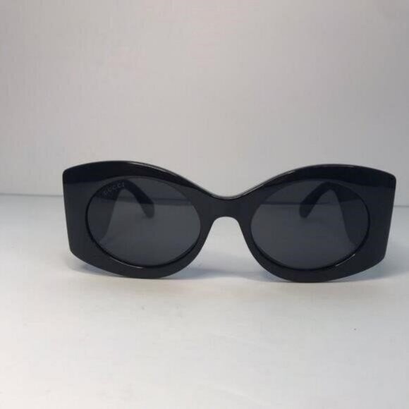 New- 💯 Original  Gucci GG0810S 001 Oval Quilted Thick Rim sunglasse","descripti - Picture 5 of 13